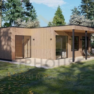 Summer House With Side Shed-s40 2