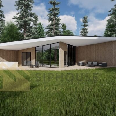 Timber frame house