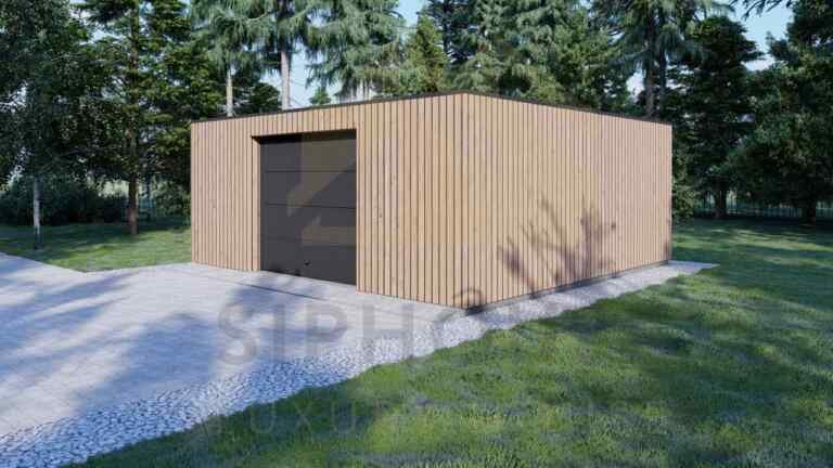double wooden garage s60