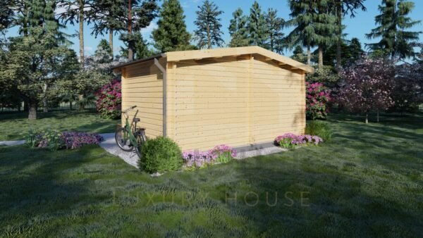 log cabin office s76