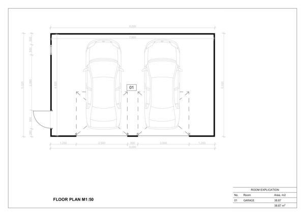 prefab-garage-kit-121-plan