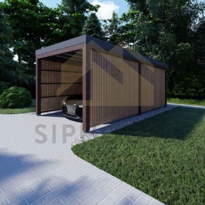 single wooden carport s55 1